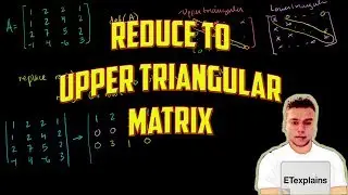 Reduce the matrix A to an upper triangular matrix and compute the determinant of A