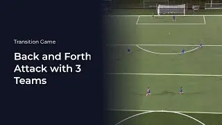 Back and Forth Attack with 3 Teams | Soccer Coaching Drill