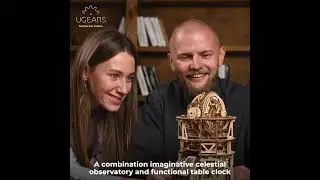 UGEARS Sky Watcher Tourbillon Table Clock - Desk Clock Kits for Do It Yourself