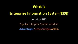 Introduction to Enterprise Information Systems