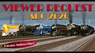 [Viewer request Aug 2020] C&O L-1, CNJ Blue Comet, N&W Class J, UP Challenger 3985, Big Boy 4014   +