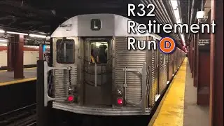 MTA SUBWAY: R32 Retirement Run on the D line