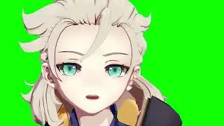 Albedo MMD Green Screen || Genshin Impact || LOST IN PARADISE