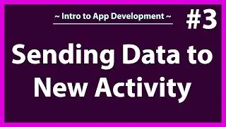 Send data to a new activity | How to send data to a new activity in Android Studio
