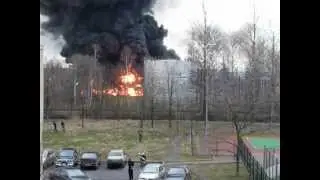 пожар на Руставели 27.04.2012