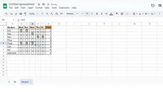 How to keep track of attendance in Google Sheets 