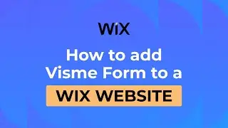 How to embed Visme Form to a Wix website