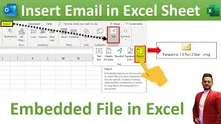 Insert or Embed an Outlook Email in Excel | By Rohit Narang