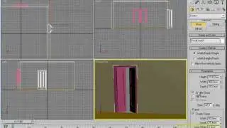 3dsMAX  Урок 15. Создаём Стены, окно, дверь.