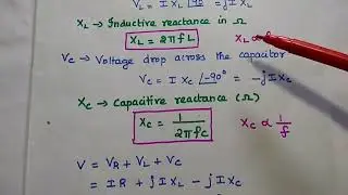 RLC Series Circuit - Phasor Diagram of RLC - Circuit Analysis - Circuit Theory