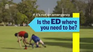 Is the ED where you need to be? (30 seconds)