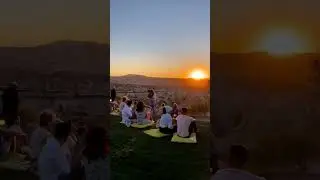 Sunset in the desert🧡 📍Turkey, Cappadocia# 