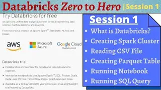 Databricks Zero to Hero! - Session 1 | What is Databricks? | Databricks Tutorial