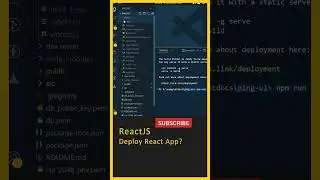 Deploy React App (NPM Run Build), React Telugu, Frontend, ReactJS Tutorial, Learn React JS, React JS