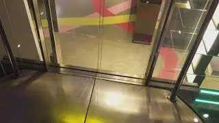 Beautiful All-Glass Maspero Elevatori Traction Elevator at Excelsior in Milan, Italy
