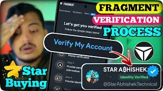 Fragment Verification Full Process || Telegram Star Buying From Fragment || Fragment KYC Problem