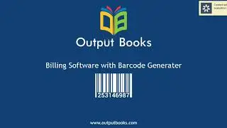 Billing software with barcode generator for retail shops - Output Books Complete Setup & Demo