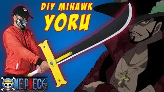 DIY MIHAWK YORU Paper Sword || How to make ONE PIECE sword cosplay