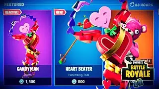NEW CANDYMAN SKIN + HEART BEATER PICKAXE NEW FORTNITE ITEM SHOP