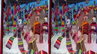 3D New York: Macy's Windows (half SBS, YT Anaglyph)