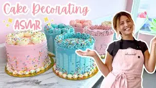 Satisfying Cake Decorating ASMR | Speed Run!! 6 Cakes in 23 Minutes | [No Talking] [No Music]