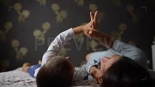 Son Spending Time With Mom | Stock Video - Motion Array
