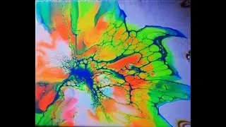 Акриловая заливка в технике BLOOM (Шелли арт).Подробно с рецептом состава/ Acrylic fluid pouring