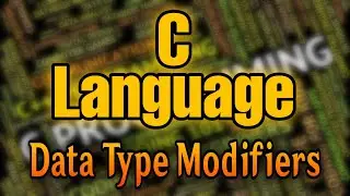 Data Type Modifiers In C || C Language Complete Course With Handwritten Notes