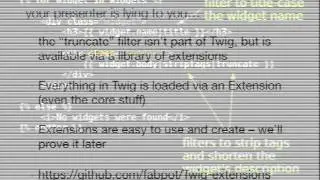 DrupalCon Austin 2014: TWIG: FRIENDLY CURL BRACES INVADE YOUR TEMPLATES!
