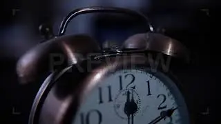 Midnight Alarm Clock | Stock Video - Motion Array