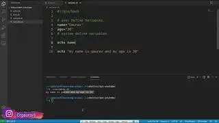 ShellScript tutorials - 8 - User Define Variable in Shell Script - How to Define Variable.