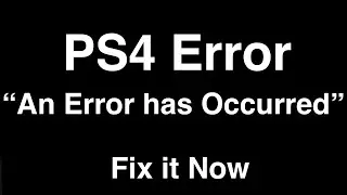 PS4 Error 