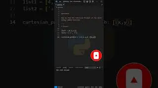 Cartesian Product | Lambda Function | Python | 