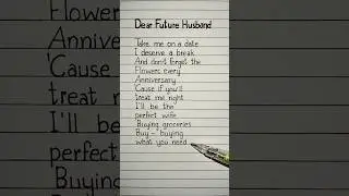 Dear Future Husband Lyrics Song by Meghan Trainor 