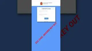 SSC CHSL ANSWER KEY OUT #targetwithssc