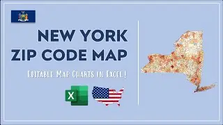 New York Zip Code Map in Excel - Zip Codes List and Population Map