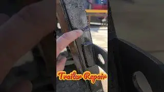 Weld Repair on a Broken and Rusted Trailer Gate #welding