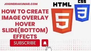 How to create image overlay hover slide effects(bottom) | Html & CSS 