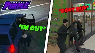 Robbing an ATM with A New Player in Purple RP!