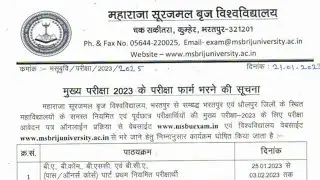 msbu exam form 2023 | msbu examination form 2023 | msbu bhartpur exam form 2023 | msbu exam 2023