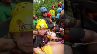 Zip lining with our Toddlers in Costa Rica! 