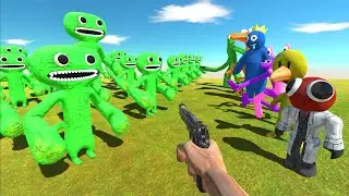I Helped Rainbow Friends Win Jumbo Josh - Animal Revolt Battle Simulator