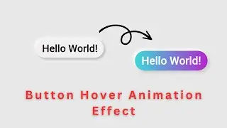 Gradient Button Hover Animation Effect using Html CSS || Animation Tutorial