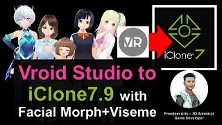 Vroid Studio to iClone 7.9 with facial + viseme + lip sync - Full Tutorial September 2021