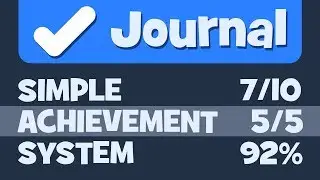 Journal - Simple Achievement System for Unity