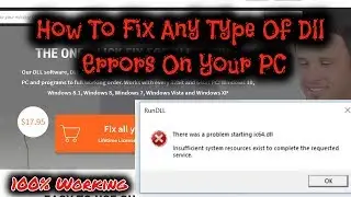 How To Fix Any Type Of Dll Error/Missing Problem | Without Any Software