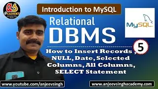 MySQL Tutorial Inserting Records, Values to All Columns, Selected Columns, NULL, Date, SELECT