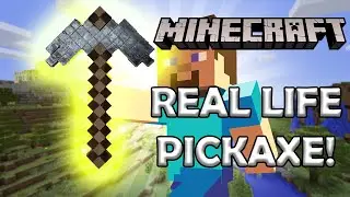 Making a METAL Minecraft pickaxe in real life!