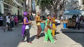 Carnaval en el centro de la ciudad, Obispo, Habana Vieja, Cuba