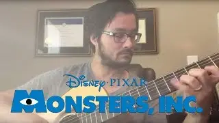 Monsters inc theme solo acoustic guitar finger style how to